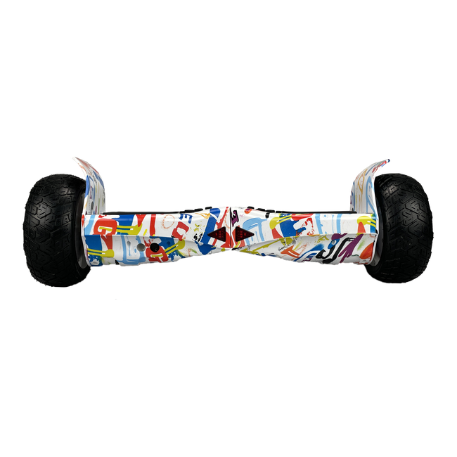 Off Road Hoverboard 8,5 inch Graffiti Wit